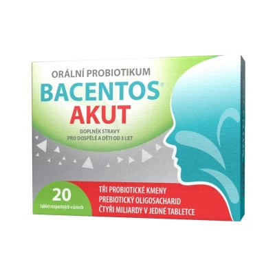 BACENTOS Akut Orální probiotikum 20 tablet