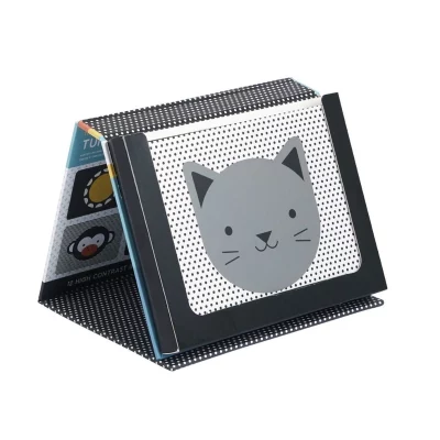 Petit Collage Čas na bříšku Zrcátko s obrázky Peekaboo 7 ks