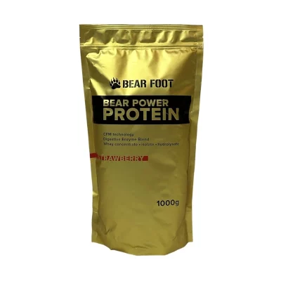 BEAR FOOT NUTRITION Power Protein jahoda 1000 g
