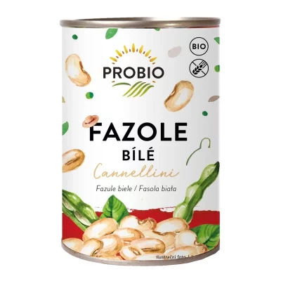 PROBIO Fazole bílé Cannellini sterilované BIO 400 g