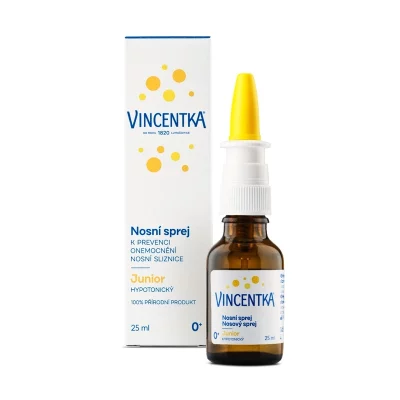 Vincentka Nosní sprej Junior hypotonický 25 ml