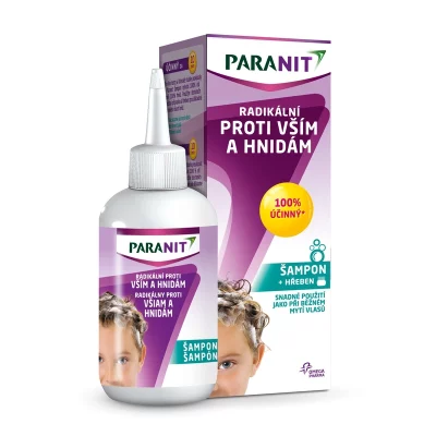 Paranit Radikální šampon 100 ml + hřeben