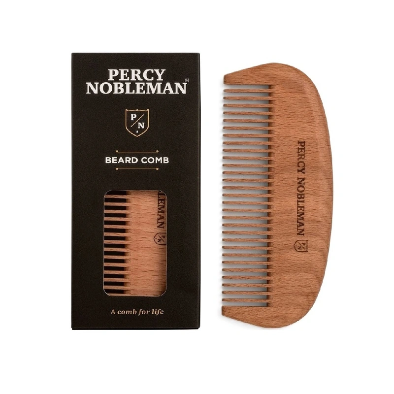 Percy Nobleman Pánský dřevěný hřeben na vousy 1 ks