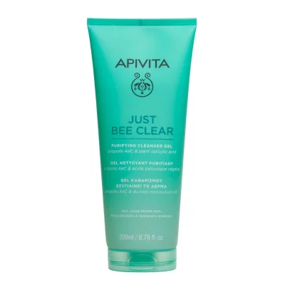 APIVITA Just Bee Clear čisticí gel na pleť se sklonem k akné 200 ml