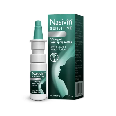 Nasivin Sensitive 0,5 mg/ml nosní sprej, roztok 10 ml