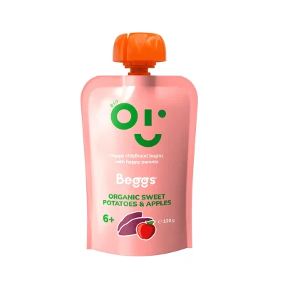 Beggs BIO Kapsička batáty a jablka 6m+ 120 g