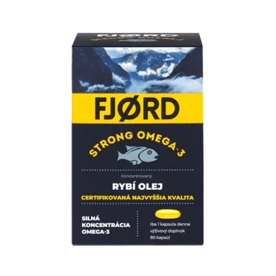 Valentis Fjord Strong Omega-3 Rybí olej 80 kapslí