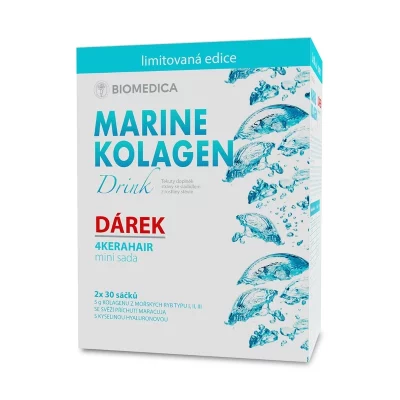 Biomedica Marine Kolagen Drink 2x30 sáčků + mini sada 4KERAHAIR