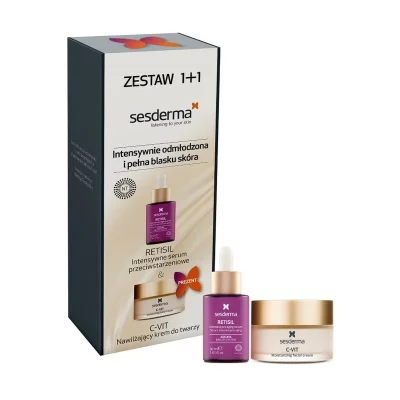Sesderma Retisil Sérum a C-VIT Hydratační pleťový krém set 2 ks
