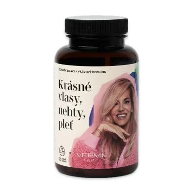 Jíme zdravě VERMI by Dara Krásné vlasy nehty pleť 60 kapslí