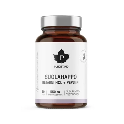 Puhdistamo Betain HCL 60 kapslí