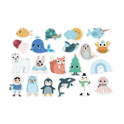 Vilac Dřevěné magnetky Iceland 20 ks