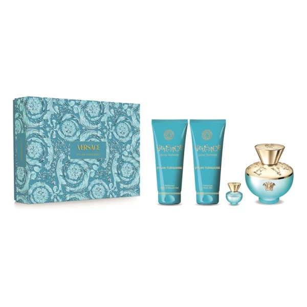 Versace Dylan Turquoise dárkový set pro ženy 4 ks