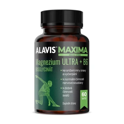 Alavis Maxima Magnezium Ultra+B6 60 kapslí