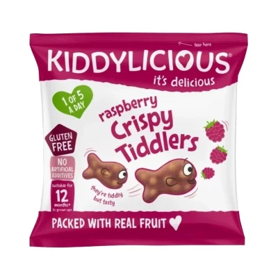 Kiddylicious Rybičky křupavé malinové 12 g