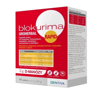 Blokurima Uroherbal Rapid 2g D-manózy 10 sáčků