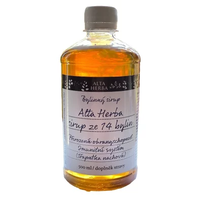 AltaHerba Bylinný sirup ze 14 bylin 500 ml