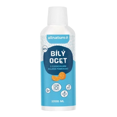 Allnature Bílý ocet 10% s vůní pomeranče 1000 ml