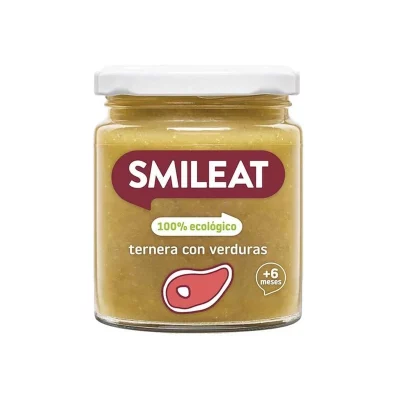 Smileat BIO příkrm telecí se zeleninou s extra panenským olivovým olejem 6M+ 230 g