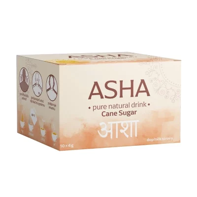 Asha Pure Natural Drink s cukrem 10x4 g