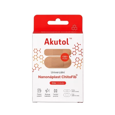 Akutol Nanonáplast ChitoFib® univerzální balení 15 ks