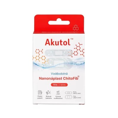 Akutol Nanonáplast ChitoFib® voděodolné balení 15 ks
