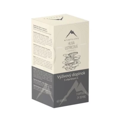 Hrotlife Hlíva ústřičná s vitamínem C 60 kapslí