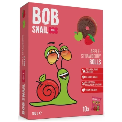 ŠNEK BOB Jablko-jahoda ovocné rolky 100 g