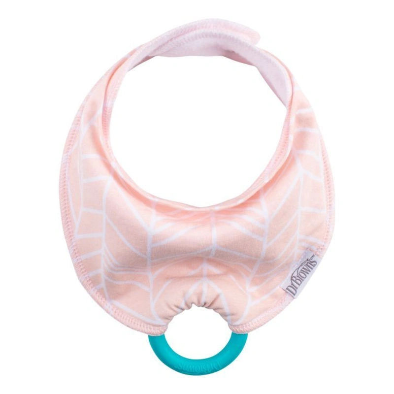 Dr.Browns Bryndák s kousátkem 3m+ 1 ks růžový