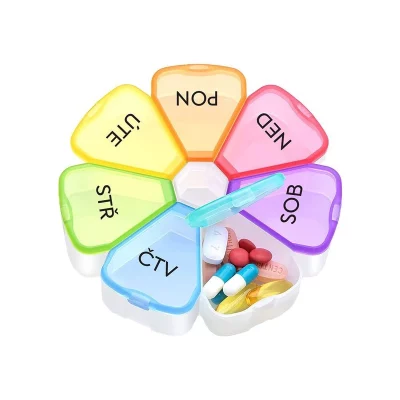 SimplyMed Dávkovač léků týdenní YH7075 Flower 1 ks