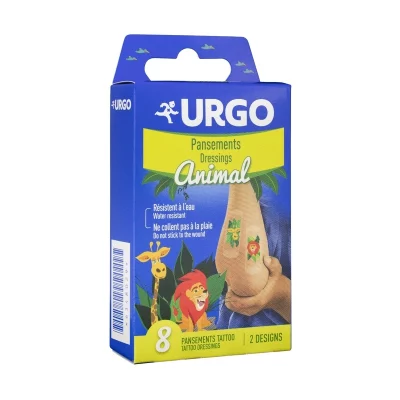 Urgo Tattoo Animal Dětská náplast 8 ks
