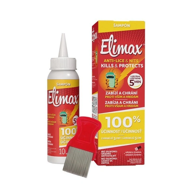 Elimax Šampon proti vším a hnidám 100 ml + hřeben