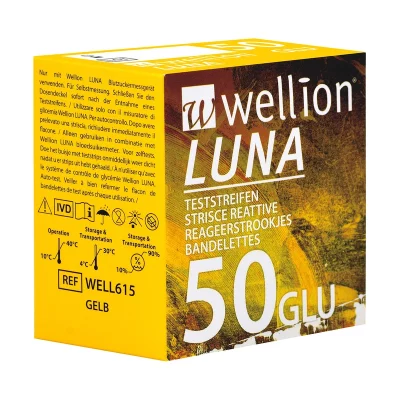 Wellion LUNA testovací proužky glukóza 50 ks