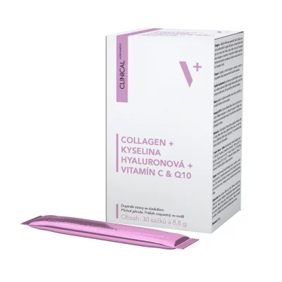 Clinical Collagen + kyselina Hyaluronová + vitamin C & Q10 30 sáčků