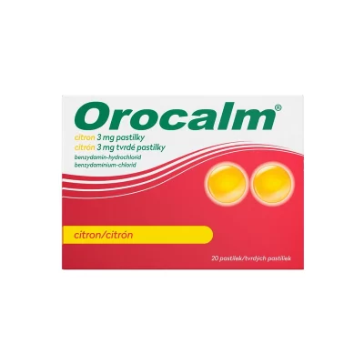Orocalm Citron 3 mg 20 pastilek