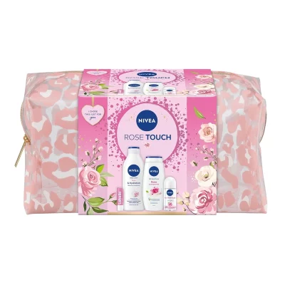 Nivea Bag Rose Touch 2024 dárková sada 4 ks