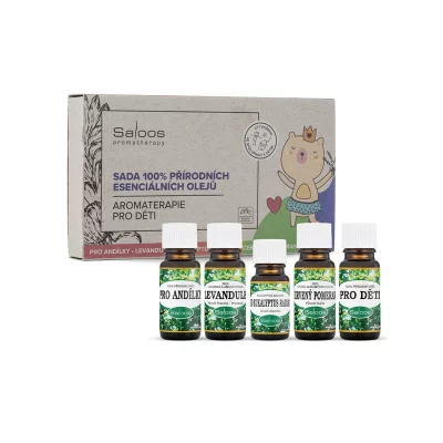 Saloos Aromaterapie pro děti sada esenciálních olejů 4x10 ml a 5 ml