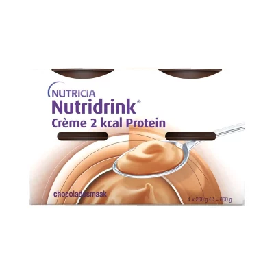 Nutridrink Creme 2 kcal Protein s příchutí čokolády 4x200 g