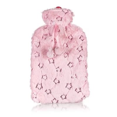 Calme Termofor Flowers 2 l zahřívací láhev růžová