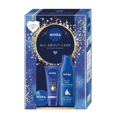 Nivea Box All About Care 2024 dárková sada 3 ks