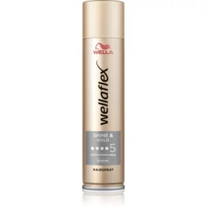 Wella Wellaflex Shine & Hold lacca per capelli fissante extra forte per la brillantezza 250 ml