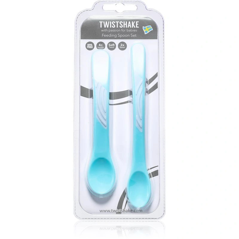 Twistshake Feeding Spoon Set cucchiaino 4+m Pastel Blue 2 pz