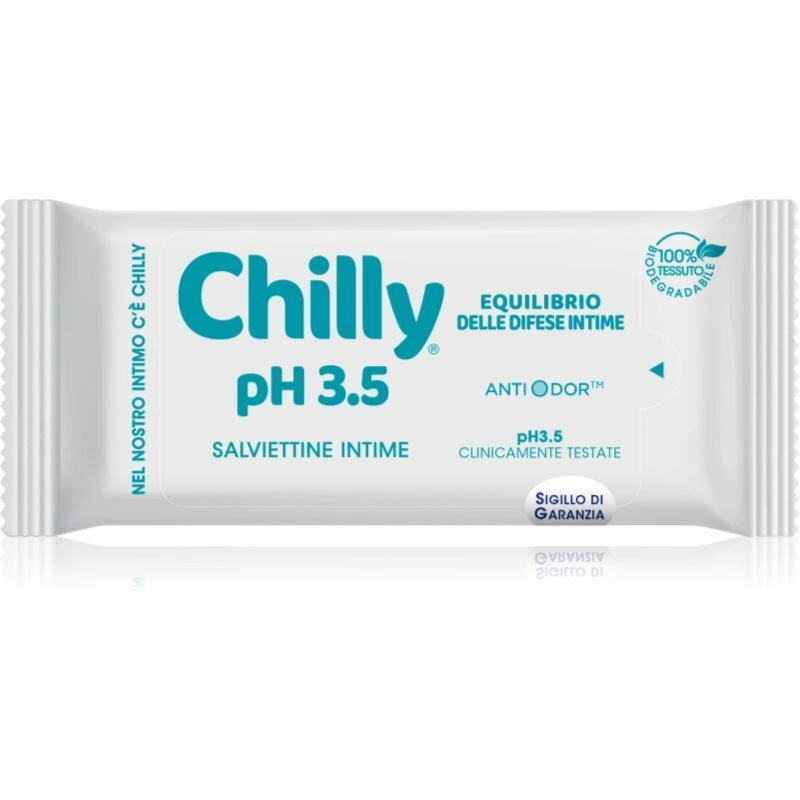 Chilly pH 3.5 salviette per l'igiene intima 12 pz