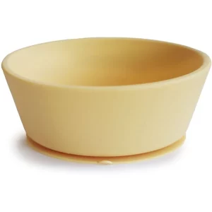 Mushie Silicone Suction Bowl ciotola in silicone con ventosa Daffodil 1 pz