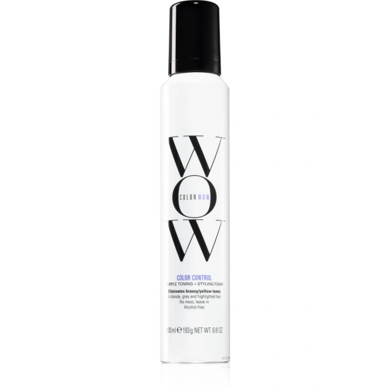 Color WOW Color Control Purple Toning + Styling Foam mousse colorata per capelli biondi e con mèches 200x1 ml