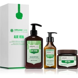 Arganicare Aloe vera Oil Reviving and Moisturizing Program Set confezione regalo effetto idratante