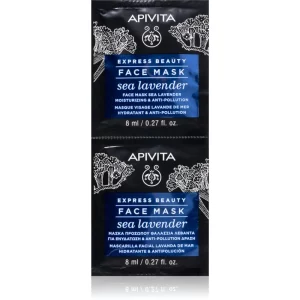 Apivita Express Beauty Moisturizing Face Mask Sea Lavender maschera viso effetto idratante 2x8 ml