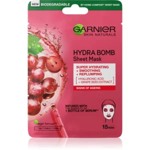 Garnier Skin Active Hydra Bomb maschera lisciante in tessuto 28 g
