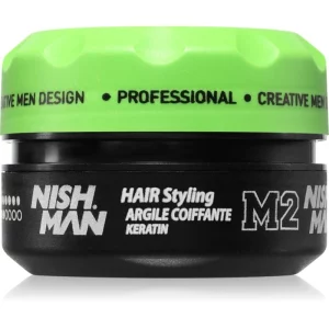 Nish Man M2 cera modellante per capelli corti con cheratina 100 ml