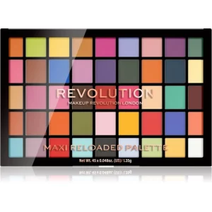 Makeup Revolution Maxi Reloaded Palette palette di ombretti in polvere colore Monster Mattes 45 x 1,35 g